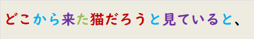 どこから来た猫だろうと見ていると、